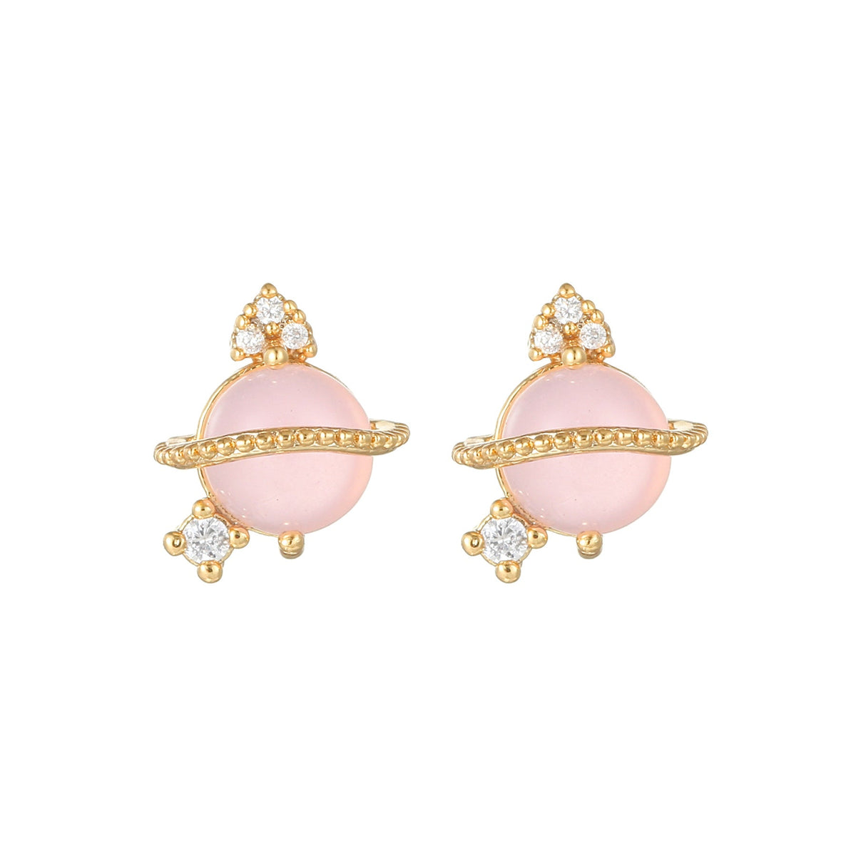 Sweet Pink Love Earrings Set