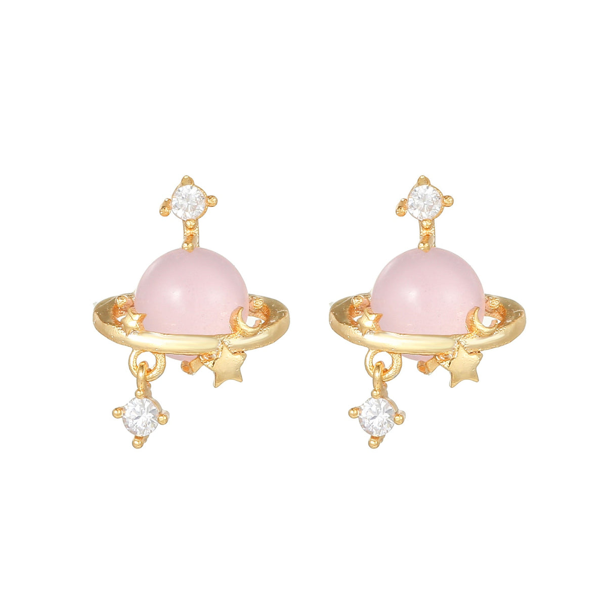 Sweet Pink Love Earrings Set