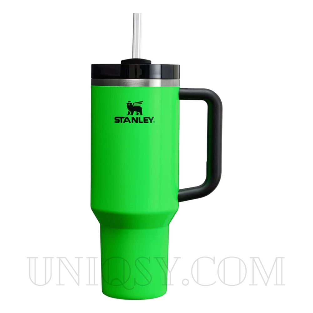 The Quencher 40 OZ Stanley Neon Flowstate Tumbler