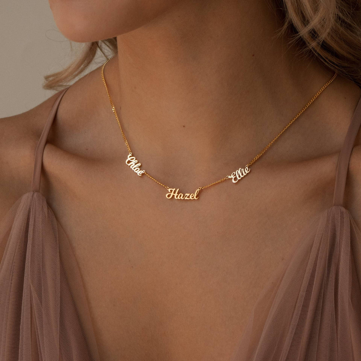 Personalized Name Necklace with 1–6 Names