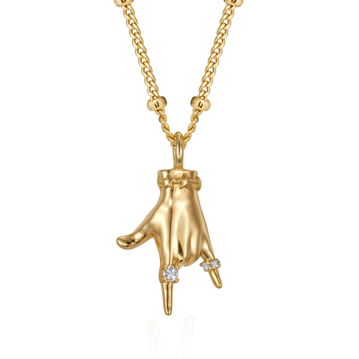 Hand Gesture Statement Pendant Necklace