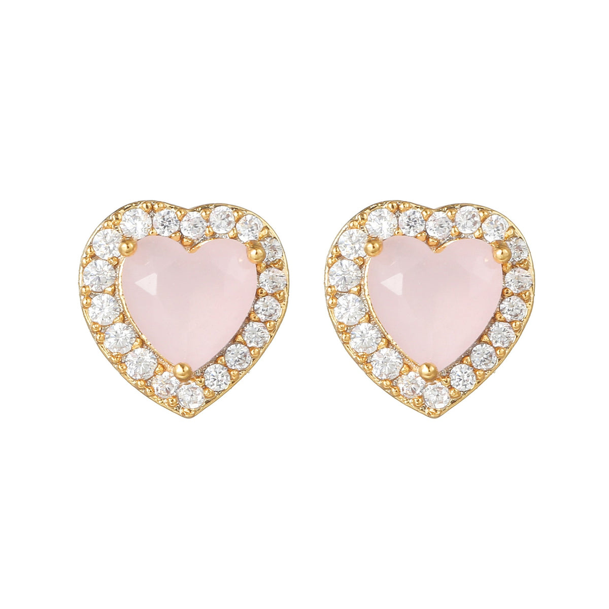 Sweet Pink Love Earrings Set