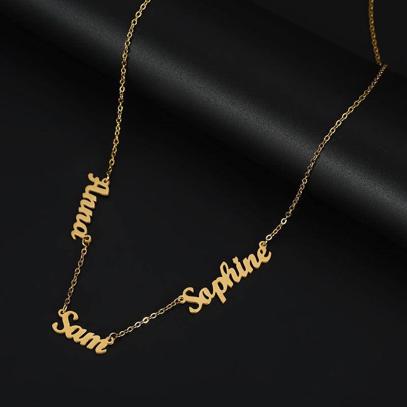Personalized Name Necklace with 1–6 Names