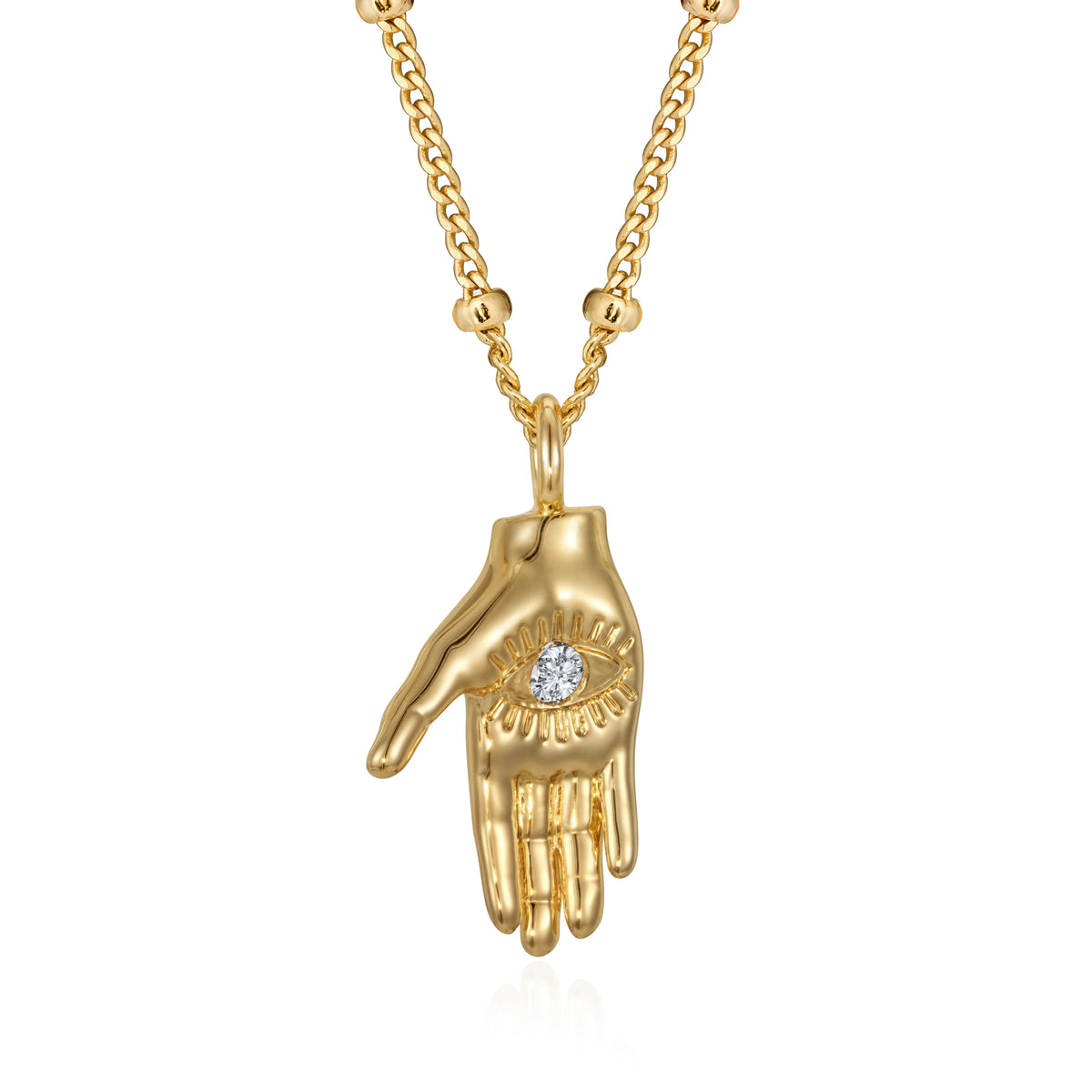 Hand Gesture Statement Pendant Necklace