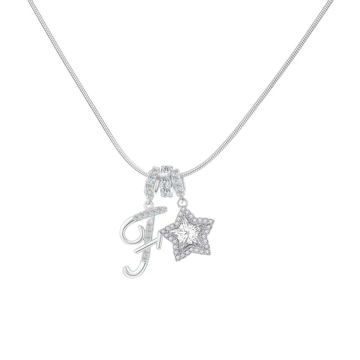 Initial & Star Pendant Necklace – Waterproof & Tarnish-Free